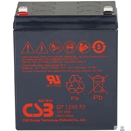 CSB Батарея GP1245 (12V  4,5Ah/16W) F2