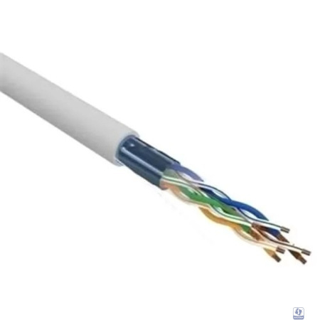 Rexant (02-0025 ) Кабель витая пара F/UTP, CAT 5e, PVC, 4х2х0,52 мм, 24AWG, внутренний, однопроволочный, серый, 305м