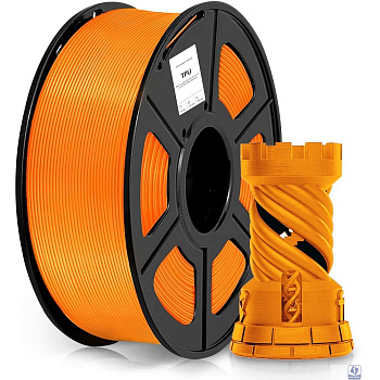 Пластик для принтера 3D Cactus CS-3D-TPU-0.8KG-ORANGE TPU d1.75мм 0.8кг 1цв.