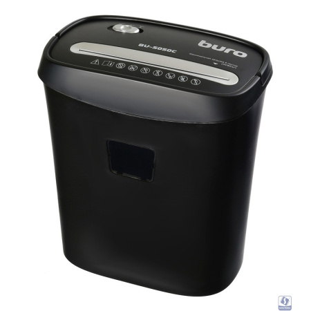 Buro Уничтожитель Home BU-S050C  (секр.P-3)/фрагменты/5лист./13лтр./пл.карты) 