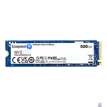Kingston SSD NV3, 500GB, M.2(22x80mm), NVMe, PCIe 4.0 x4, 3D TLC SNV3S/500G