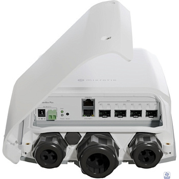 MikroTik CRS305-1G-4S+OUT Коммутатор управляемый, FiberBox Plus, 1*1Gbit RJ45, 4*SFP+, outdoor case