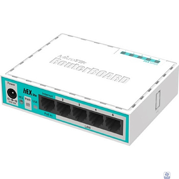 MikroTik RB750r2 hEX lite Маршрутизатор 4 порта 100Мбит/сек. + 1 порт WAN 100Мбит/сек.