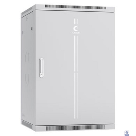 Cabeus SH-05F-22U60/60m-R Шкаф телекоммуникационный настенный разобранный 19" 22U 600x600x1082mm (ШхГхВ) дверь металл, цвет серый (RAL 7035)