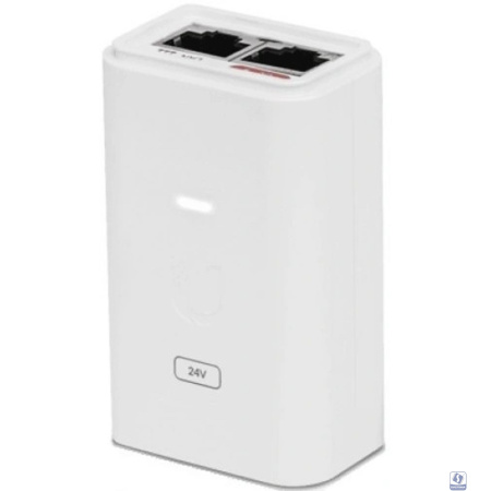 UBIQUITI POE-24-24W-G-WH, Gigabit PoE Injector, 24V/1A (24W), white