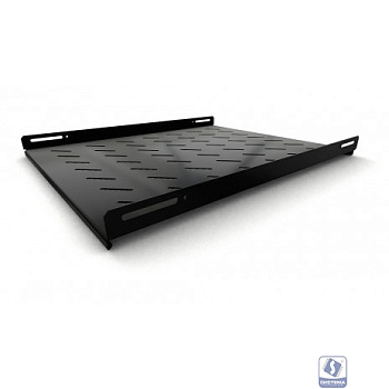 Hyperline TSH3L-650-RAL9004 (TSH3L-650-RAL9005) Полка стационарная, глубина 650 мм, с боковым креплением, нагрузка до 20 кг, для шкафов серии TTB, TTR, TTC2, 485х650мм (ШхГ), цвет черный