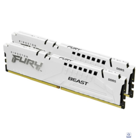 Kingston DDR5 DIMM 64GB 5200MT/s CL40 (Kit of 2) FURY Beast White XMP KF552C40BWK2-64