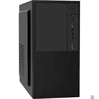Exegate EX299244RUS Корпус Minitower ExeGate BAA-308U2-UNS350 (mATX, БП UNS350 с вент. 12см, 1*USB+2*USB3.0, HD Audio, черный)