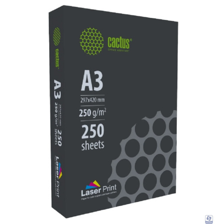 Бумага Cactus CS-LPA3250250 A3/250г/м2/250л./белый для лазерной печати