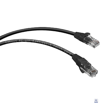 Cabeus PC-UTP-RJ45-Cat.6-1.5m-BK Патч-корд U/UTP, категория 6, 2xRJ45/8p8c, неэкранированный, черный, PVC, 1.5м
