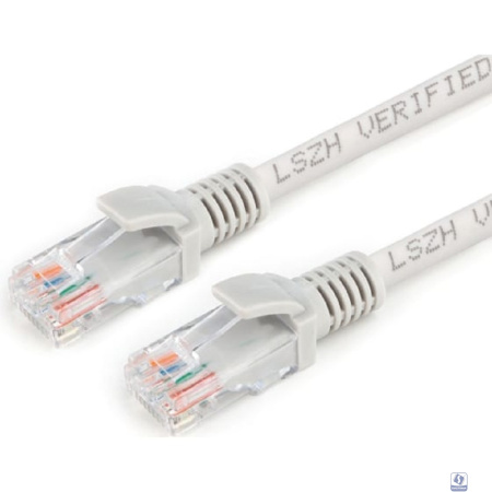 Cablexpert Патч-корд LSZH медный UTP кат.5e, 3м, литой, многожильный (серый) [PP30-3M]