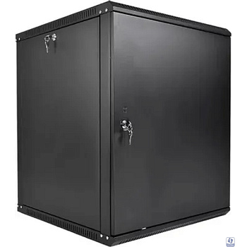 ЦМО Шкаф телекоммуникационный настенный разборный ЭКОНОМ 15U (600 x 650) дверь металл, цвет черный (ШРН-Э-15.650.1-9005)