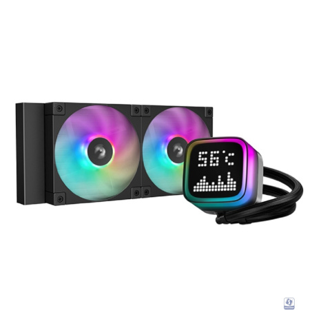 СЖО Deepcool LP240 ARGB Soc-AM5/AM4/1200/1700/1851 черный 4-pin 38.71dB Al LCD 300W 1410gr Ret (R-LP240-BKMSNC-G-1)