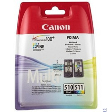 Canon PG-510/CL-511 2970B010 Картридж для PIXMA MP240/260/480, MX320/330, 4 цвета, 244 стр.