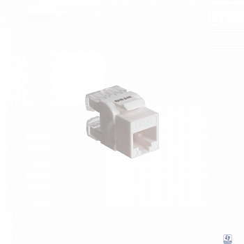 NTSS Модуль Keystone NTSS UTP RJ45 cat.5e, 180 градусов, белый NTSS-KJ-UTP-RJ45-5e-180-WT