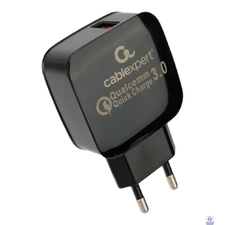 Cablexpert Зарядное устройство MP3A-PC-41 18Вт, 3А, QC3.0, 1xUSB, , черный, пакет