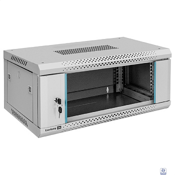 Exegate EX300251RUS Шкаф телекоммуникационный 19" настенный 4U ExeGate EC-WM-4U.450.G.GREY (19”, 4U, 600x450x280mm (ШхГхВ), передняя дверь закаленное стекло, съемные боковые панели, пыле- и влагозащит