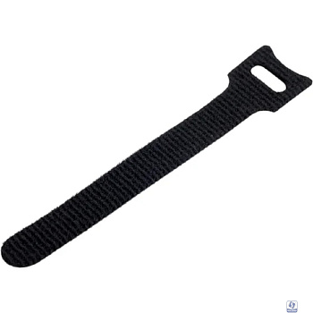 Cabeus CLAMP-125-BK Хомут для кабеля, липучка с мягкой застежкой, 125x14 мм, черный (10 шт.)
