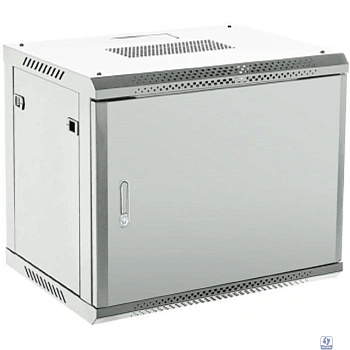 Rexant (04-1866-121) Настенный телекоммуникационный шкаф 19" 18U 600?600мм, дверь металл, с задней стенкой, разборный, серый (RAL 7035)