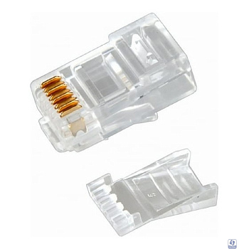 Rexant (05-1031) Разъем RJ-45(8P8C) под витую пару, UTP, CAT 6, с вставкой (50шт)