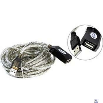 Aopen/Qust Кабель-адаптер USB2.0-repeater, удлинительный активный <Am-->Af> 5м (ACU823-5M) [6938510851314]