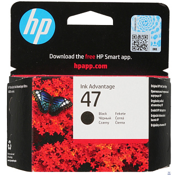 Картридж струйный HP 47 6ZD21AE черный (1300стр.) (26мл) для HP DJ IA Ultra 4828
