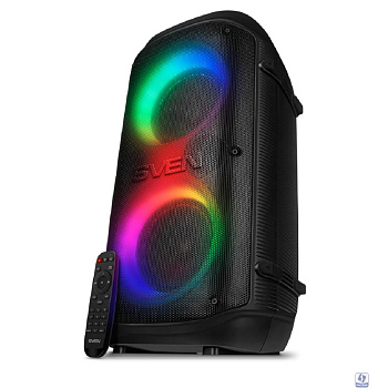 Портативная акустика 2.0 Sven PS-800 SV-021511 черная (100 Вт, TWS, BT, FM, USB, microSD, LED-диспле