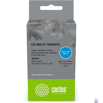Картридж ленточный Cactus CS-M210-750595YL M210-750-595-YL для Brady M210/M211/M210-LAB