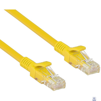 Exegate EX258664RUS Патч-корд UTP-RJ45-RJ45-5e-0,3M-YL, UTP, cat.5e, 0.3м, желтый