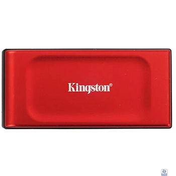 Kingston Portable SSD 2TB XS1000R, Type-C/A, USB 3.2 Gen 2, R/W 1050/1000MB/s, 70x33x14mm, 29g., Red (5 лет)