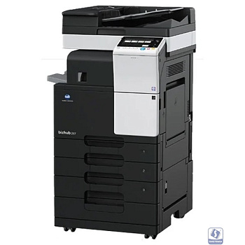 МФУ Konica-Minolta bizhub 287 монохромное, A3, 28 стр./мин., 28000стр/мес, 250GB, сеть, дуплекс, 2*500л, 2GB