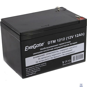 Exegate EX282967RUS Аккумуляторная батарея DTM 1212 (12V 12Ah, клеммы F2)