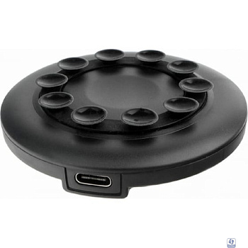 Cablexpert Беспроводное зарядное устройство 10.5Вт, QI, на присосках, кабель Type-C 1м, черный, кор (MP3A-PC-33)