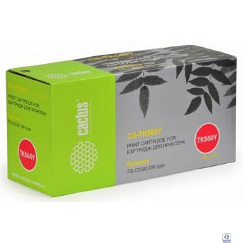 Картридж лазерный Cactus CS-TK560Y TK-560 желтый (10000стр.) для Kyocera FS-C5300DN