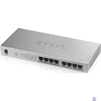 ZYXEL GS1008HP-EU0101F PoE+ коммутатор GS1008HP, 8xGE PoE+, настольный, металлический, бесшумный, бюджет PoE 60 Вт