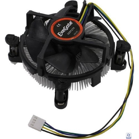 Exegate EX283279RUS Кулер ExeGate EE97379-PWM, Al, S1150/1151/1155/1156, TDP 65W, Hydro bearing, 4pin, 23.5db, BOX