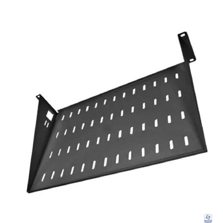 ЦМО Полка перфорированная консольная 2U, глубина 400 мм, цвет черный (МС-40-9005)