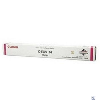 Canon C-EXV34M 3784B002 Тонер-картридж для IR Advance-C2000ser / C2020 / C2025 / C2030, Пурпурный, 16000стр. (CX)