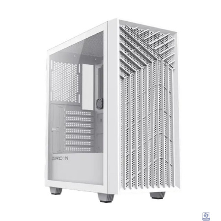 Zircon Корпус Tropez WT без БП (Midi Tower,ATX,Бел,1*USB3.0,1*USB2.0)