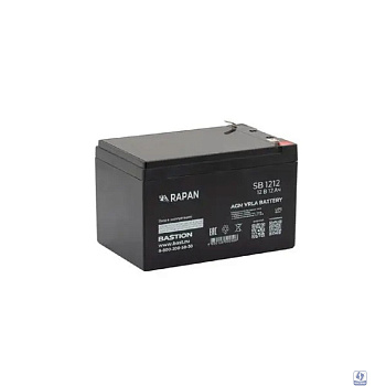 АКБ БАСТИОН RAPAN SB 1212 AGM 12V 12Ач, клеммы F2 нож, гарантия 1 год (9165)