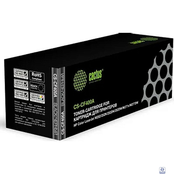 CACTUS CF400A Тонер Картридж CS-CF400A черный для HP CLJ M252/252N/252DN/252DW/M277n/M277DW (1500стр.)