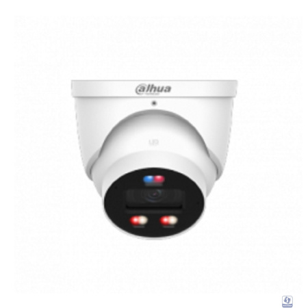 DAHUA DH-IPC-HDW3849HP-AS-PV-0360B-PRO Уличная купольная IP-видеокамера WizColor с ИИ и активным сдерживанием 8mp, 1/1.8” CMOS, объектив 3.6мм, видеоаналитика, ИК 30м, LED 30м, IP67