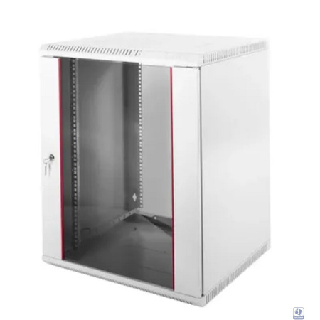 ЦМО Шкаф телекоммуникационный настенный разборный 12U (600х520) дверь стекло (ШРН-Э-12.500)(1 коробка)