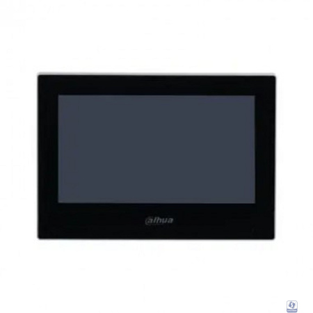 DAHUA DHI-VTH2621G-P Видеодомофон IP 7 дюймовый, черный, ёмкостной сенсорный экран, питание DC 12В/PoE
