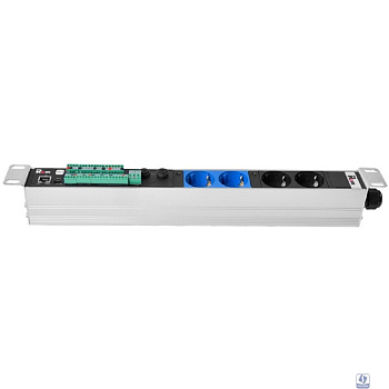 REM Гор блок розеток Rem-2MC,LINUX,мониторинг,управление 2 x 2S,1~32А,19",колодка R-2MC3-32-2x2S-440-K
