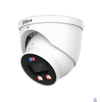 DAHUA DH-IPC-HDW3849HP-AS-PV-0280B-PRO Уличная купольная IP-видеокамера WizColor с ИИ и активным сдерживанием 8mp, 1/1.8” CMOS, объектив 2.8мм, видеоаналитика, ИК 30м, LED 30м, IP67