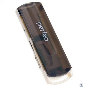 Perfeo Card Reader SD/MMC+Micro SD+MS+M2, (PF-VI-R013 Black) чёрный (PF_4259)
