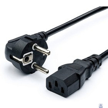 Bion Кабель питания 3м, евровилка с заземлением, 1мм, Schuko-C13, 16А, черный [BXP-PC-186-1-3M]