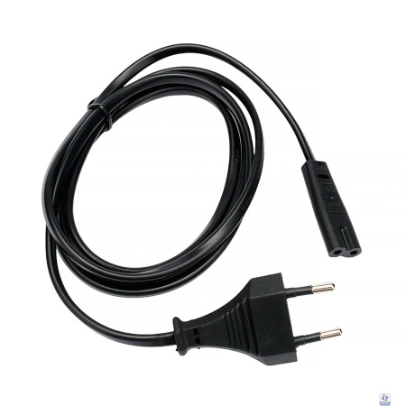 Cablexpert  Кабель питания CEE 7/16-C7, 2х0.5мм2, 2.5А, 1.5м, черный, пакет (PC-184/2-1.5M)