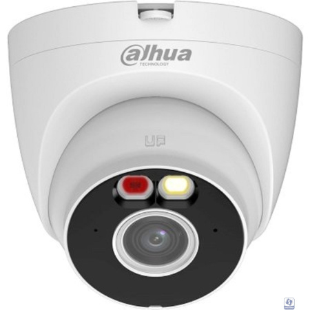 DAHUA DH-IPC-T3AP-IL-0280B Уличная купольная IP-видеокамера с ИК 30м и LED 30м и Wi-Fi 3Мп; 1/2.8” CMOS; объектив 2.8мм; IP67; металл, пластик